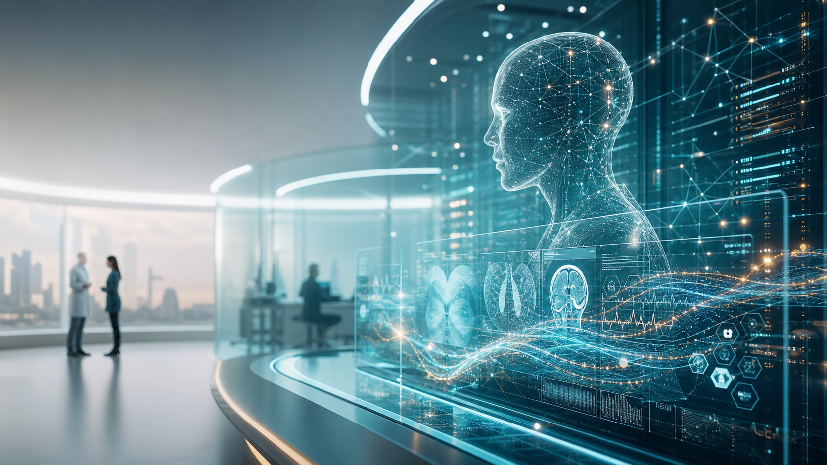 AI health and communication system visualization